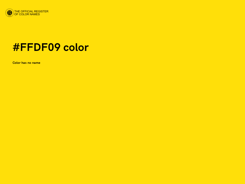 #FFDF09 color image