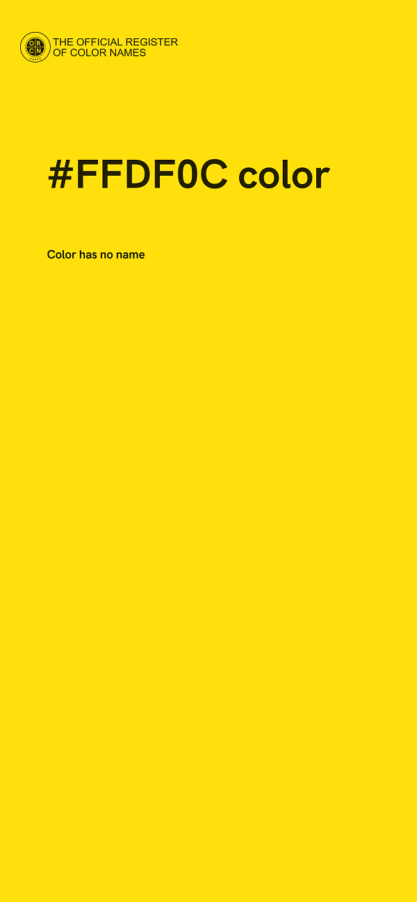 #FFDF0C color image