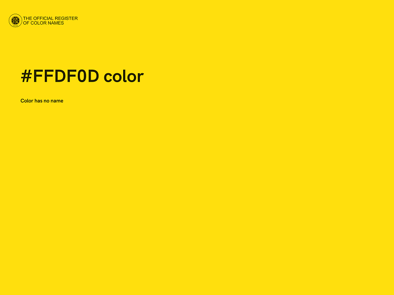 #FFDF0D color image
