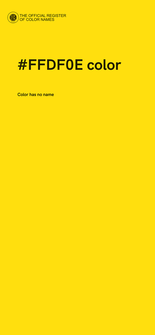 #FFDF0E color image