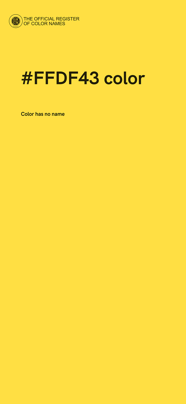 #FFDF43 color image