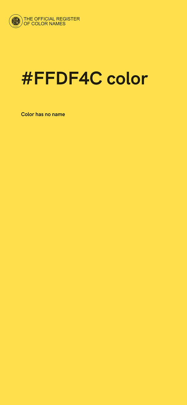 #FFDF4C color image