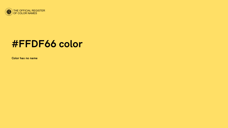 #FFDF66 color image