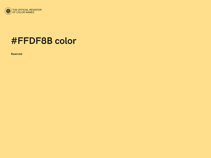 #FFDF8B color image