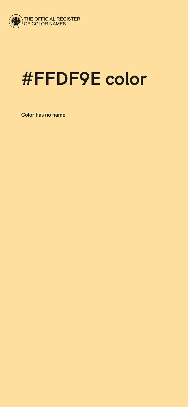 #FFDF9E color image