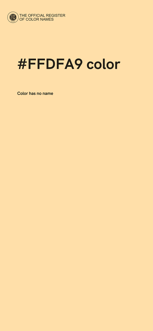 #FFDFA9 color image