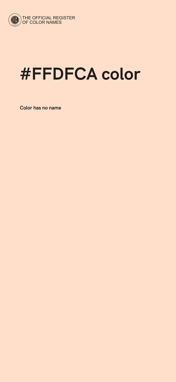 #FFDFCA color image