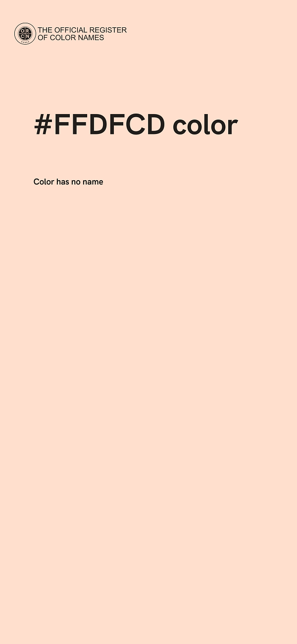 #FFDFCD color image