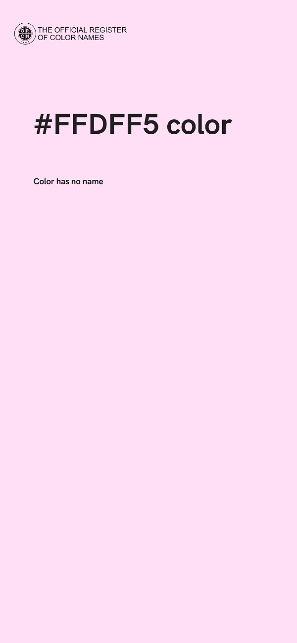 #FFDFF5 color image