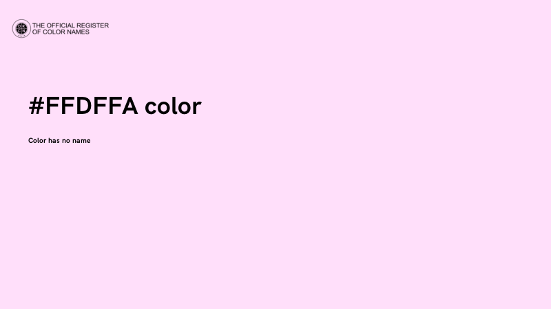 #FFDFFA color image