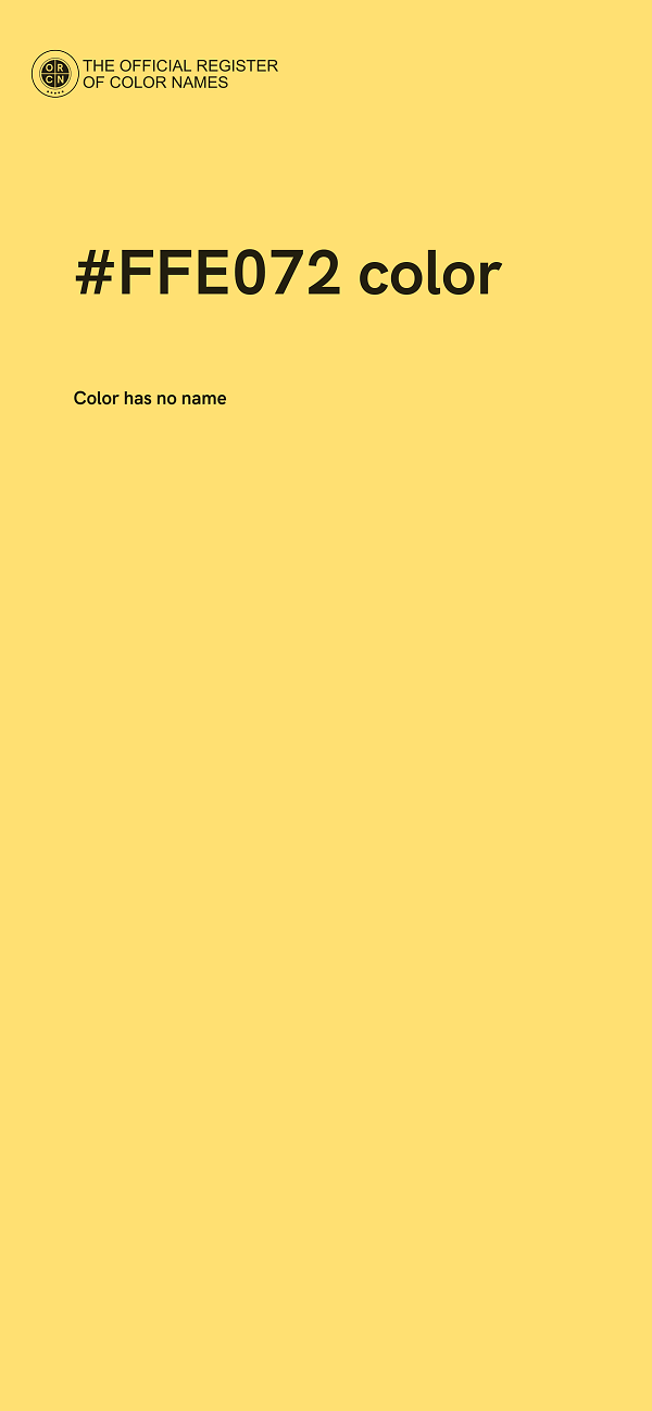 #FFE072 color image