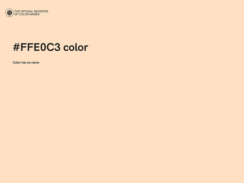 #FFE0C3 color image