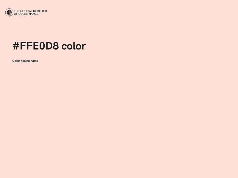 #FFE0D8 color image