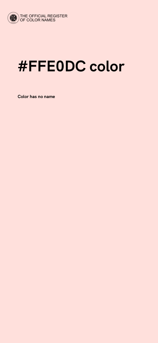 #FFE0DC color image