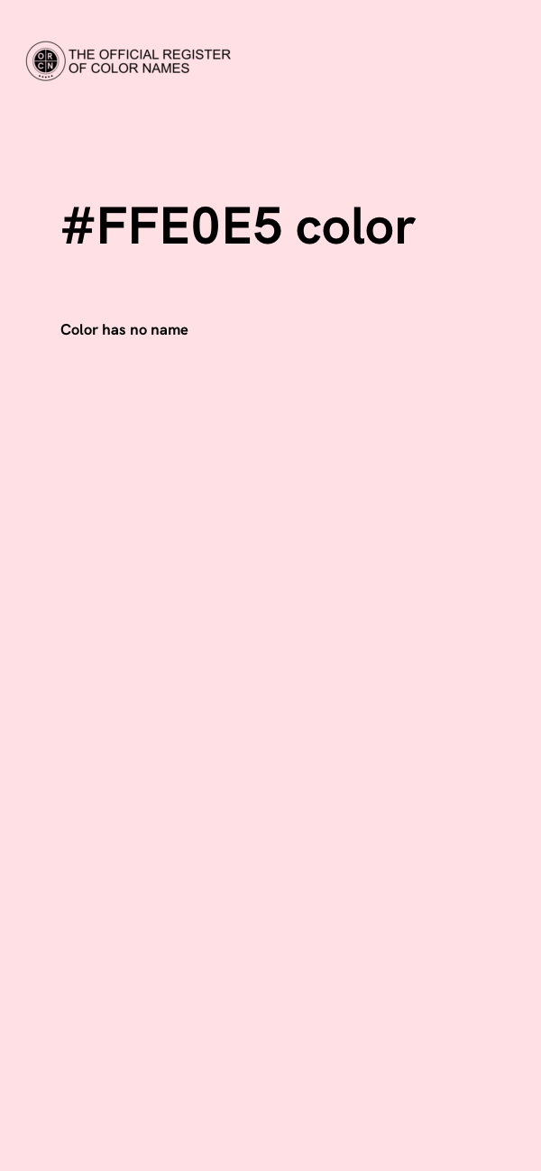 #FFE0E5 color image