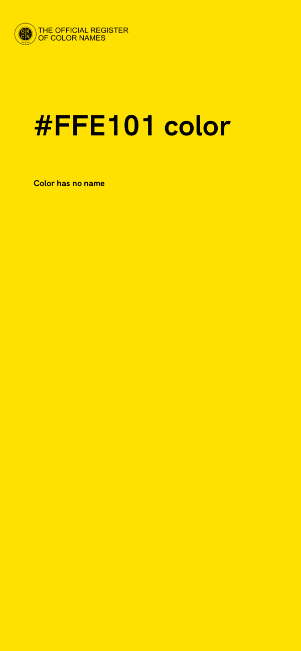 #FFE101 color image