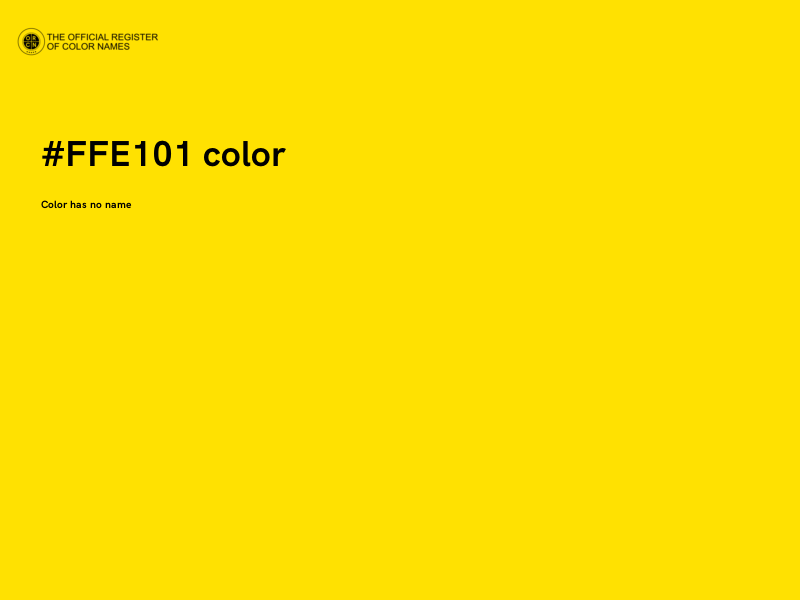 #FFE101 color image