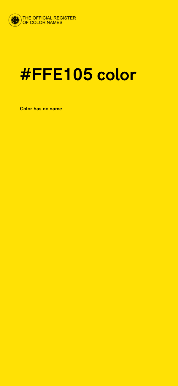 #FFE105 color image