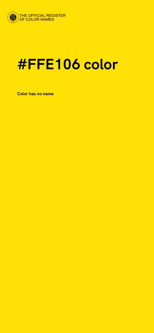 #FFE106 color image