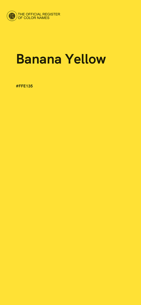 #FFE135 - Banana Yellow color image