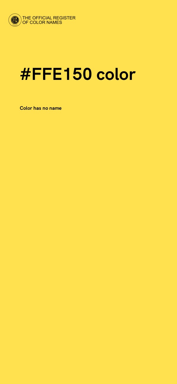 #FFE150 color image