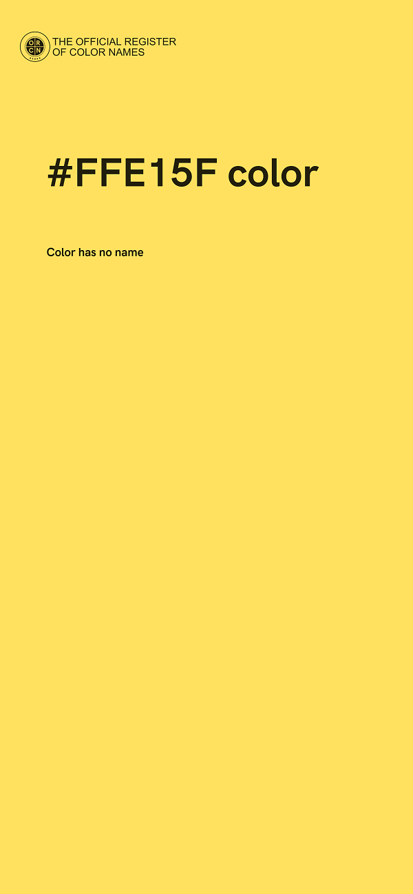 #FFE15F color image