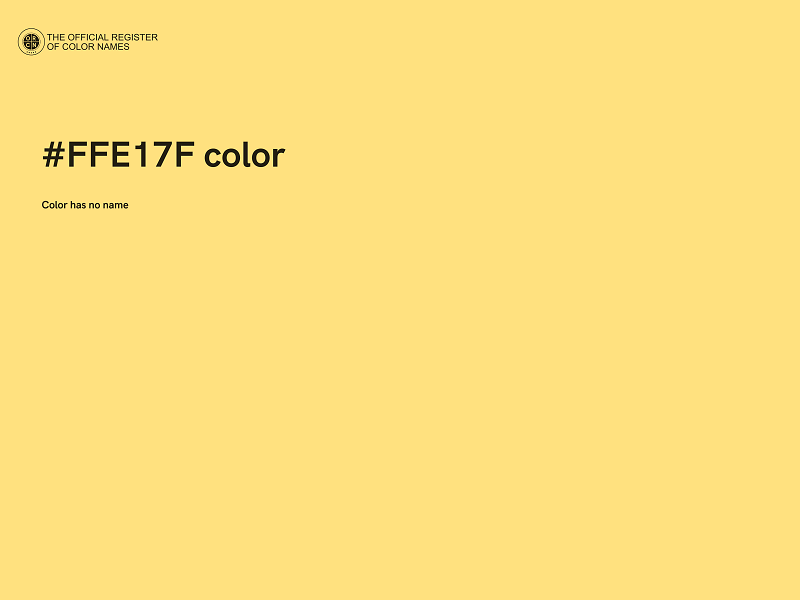 #FFE17F color image