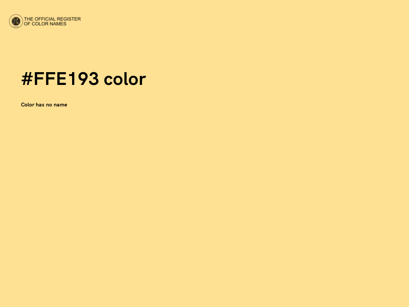#FFE193 color image