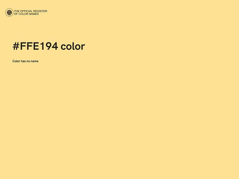 #FFE194 color image