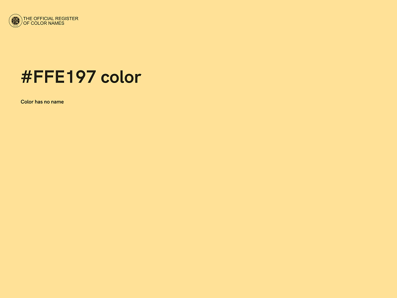 #FFE197 color image