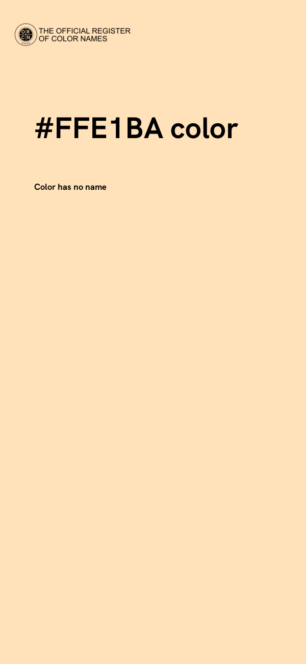 #FFE1BA color image