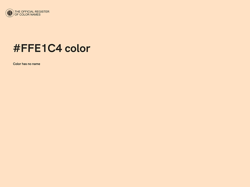 #FFE1C4 color image