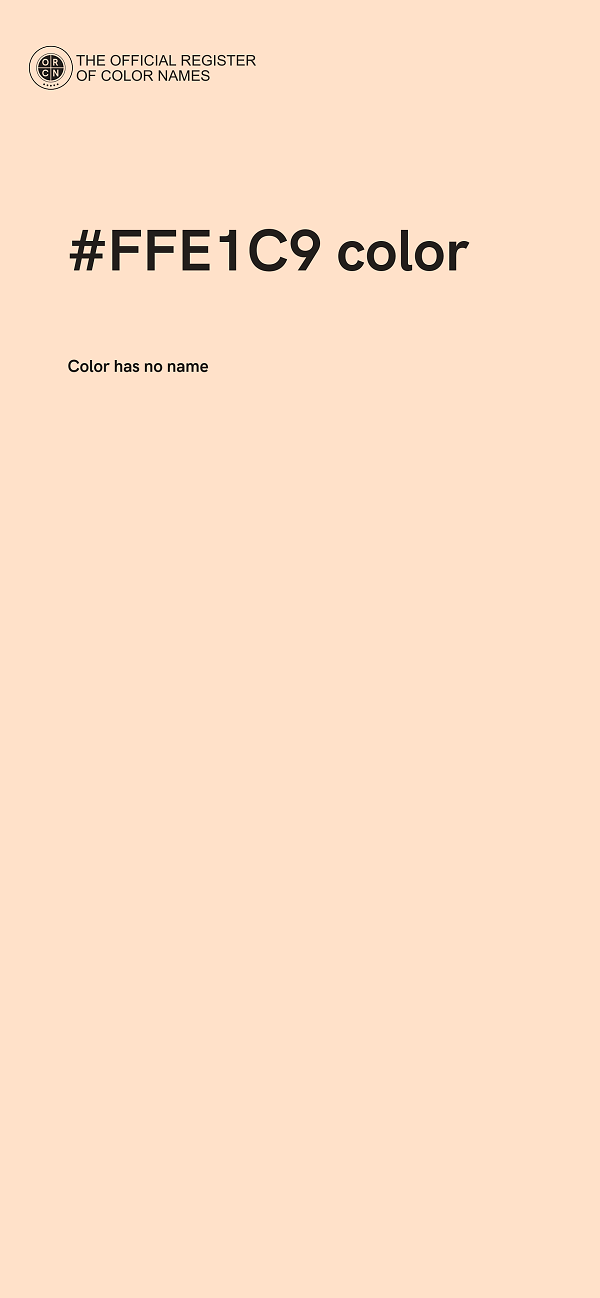 #FFE1C9 color image