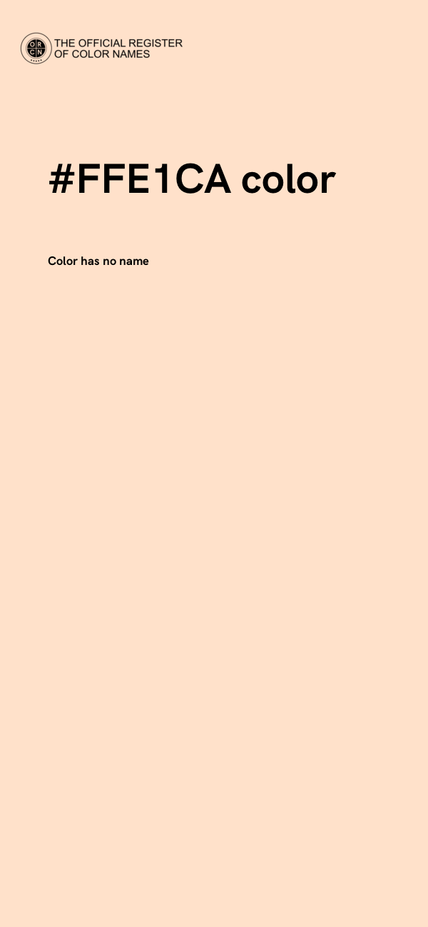 #FFE1CA color image