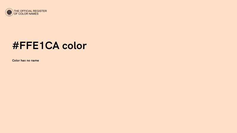 #FFE1CA color image
