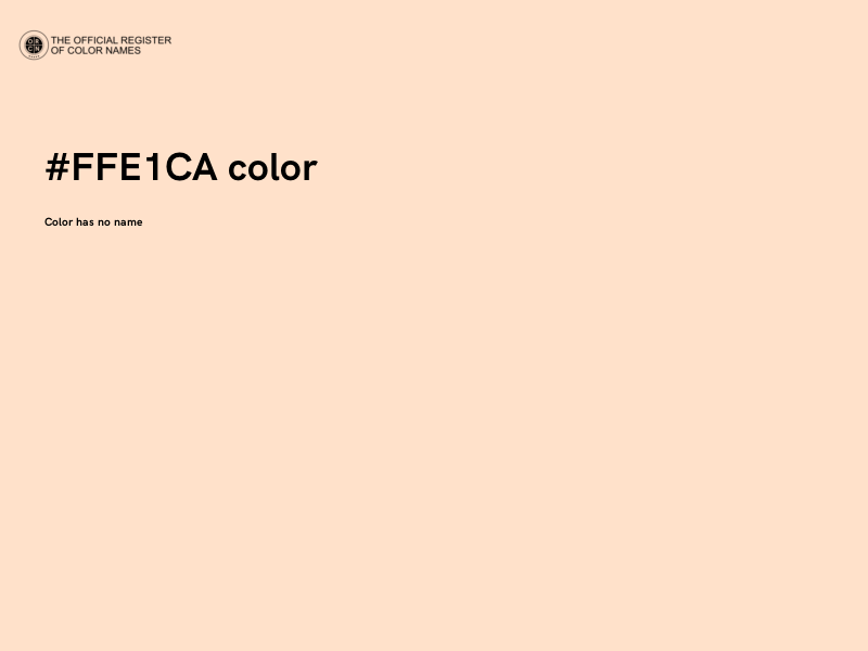 #FFE1CA color image