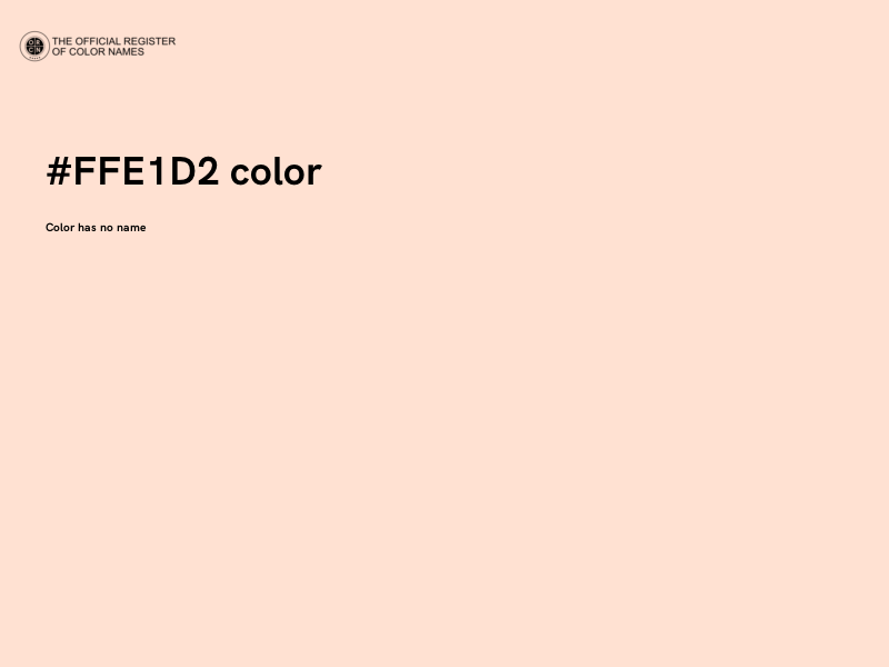 #FFE1D2 color image