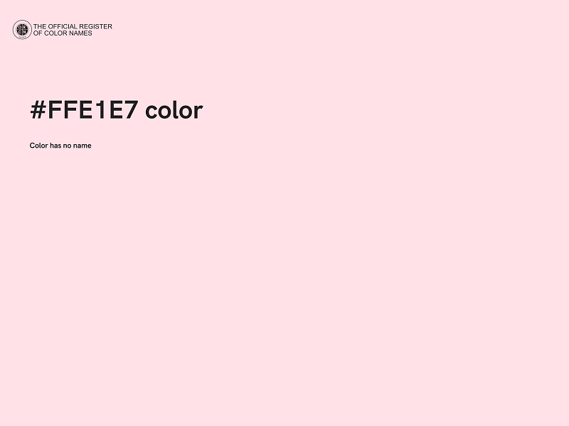 #FFE1E7 color image