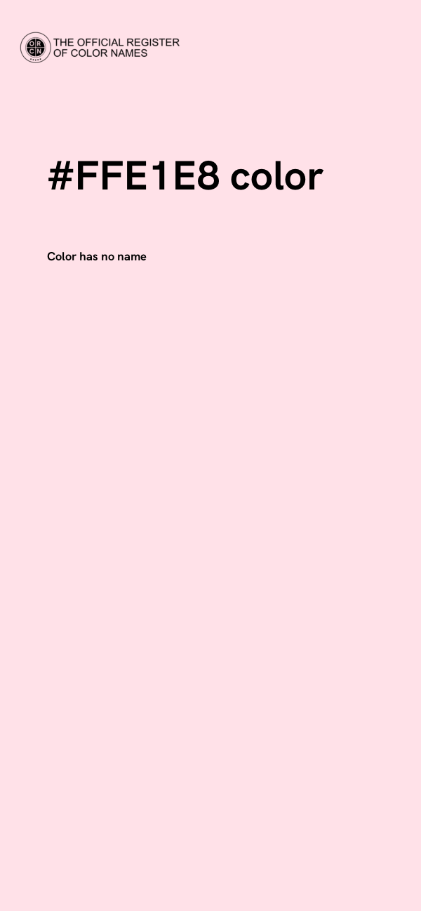 #FFE1E8 color image