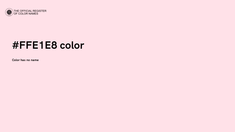 #FFE1E8 color image
