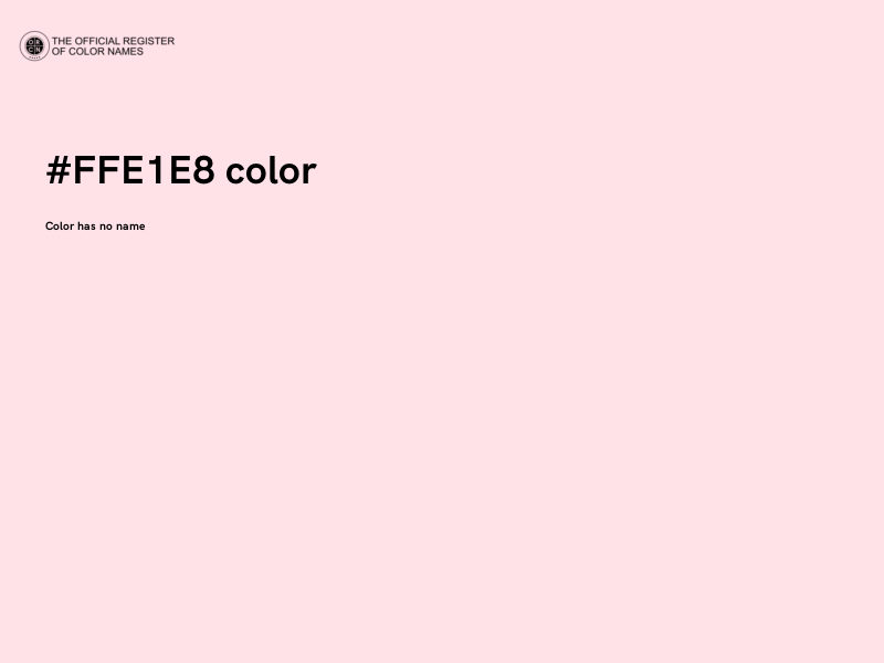 #FFE1E8 color image