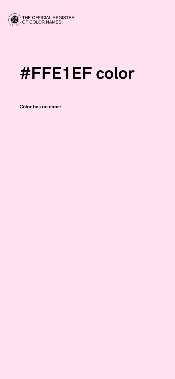 #FFE1EF color image