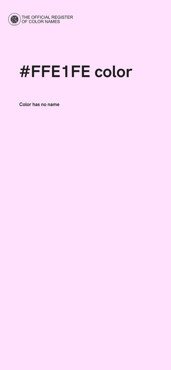 #FFE1FE color image
