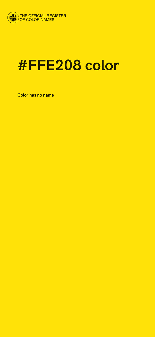 #FFE208 color image