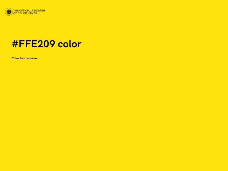 #FFE209 color image