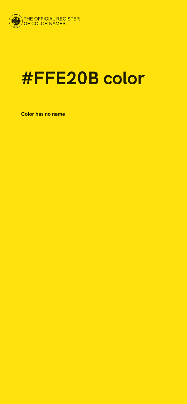 #FFE20B color image