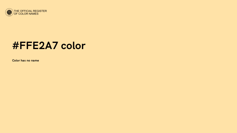 #FFE2A7 color image