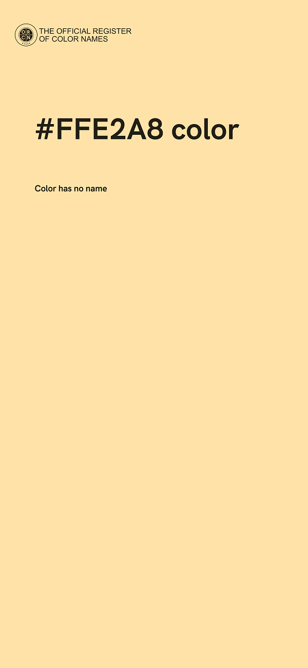 #FFE2A8 color image