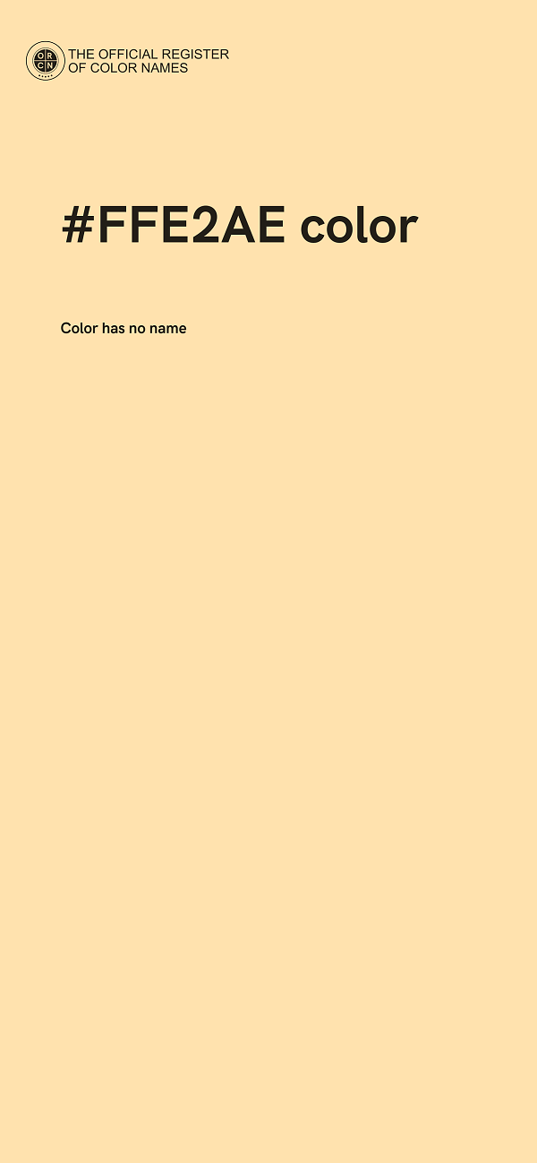 #FFE2AE color image