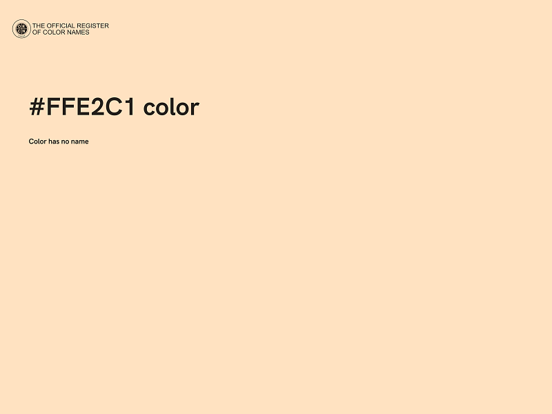 #FFE2C1 color image